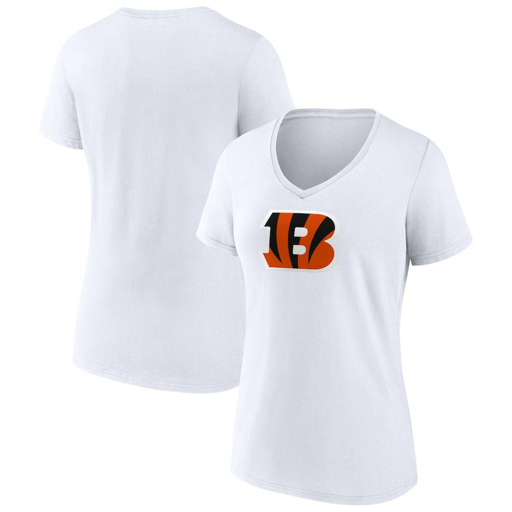 NFL Cincinnati Bengals Women's Primary Team Logo V-Neck T-Shirt