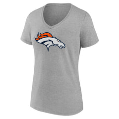 NFL Denver Broncos Women's Primary Team Logo V-Neck T-Shirt