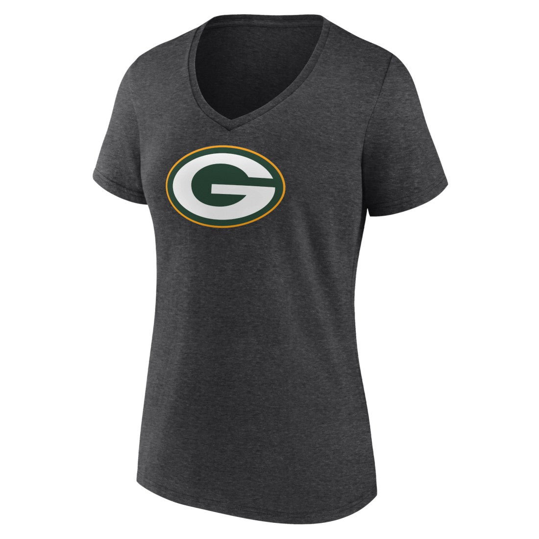 NFL Green Bay Packers Women's Primary Team Logo V-Neck T-Shirt