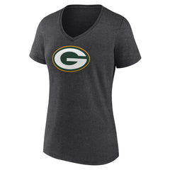 NFL Green Bay Packers Women's Primary Team Logo V-Neck T-Shirt