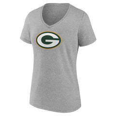 NFL Green Bay Packers Women's Primary Team Logo V-Neck T-Shirt