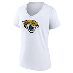 NFL Jacksonville Jaguars Women's Primary Team Logo V-Neck T-Shirt