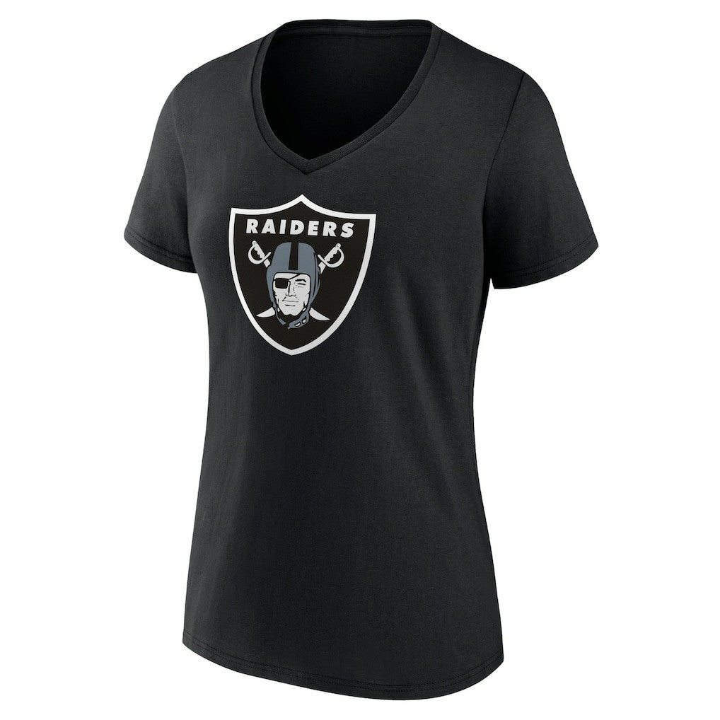 NFL Las Vegas Raiders Women's Primary Team Logo V-Neck T-Shirt