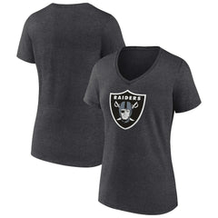 NFL Las Vegas Raiders Women's Primary Team Logo V-Neck T-Shirt