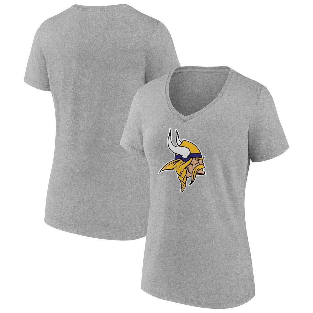 NFL Minnesota Vikings Women's Primary Team Logo V-Neck T-Shirt