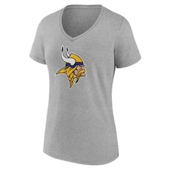 NFL Minnesota Vikings Women's Primary Team Logo V-Neck T-Shirt