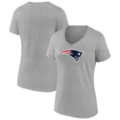 NFL New England Patriots Women's Primary Team Logo V-Neck T-Shirt