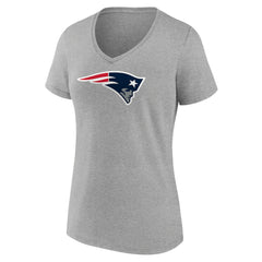 NFL New England Patriots Women's Primary Team Logo V-Neck T-Shirt