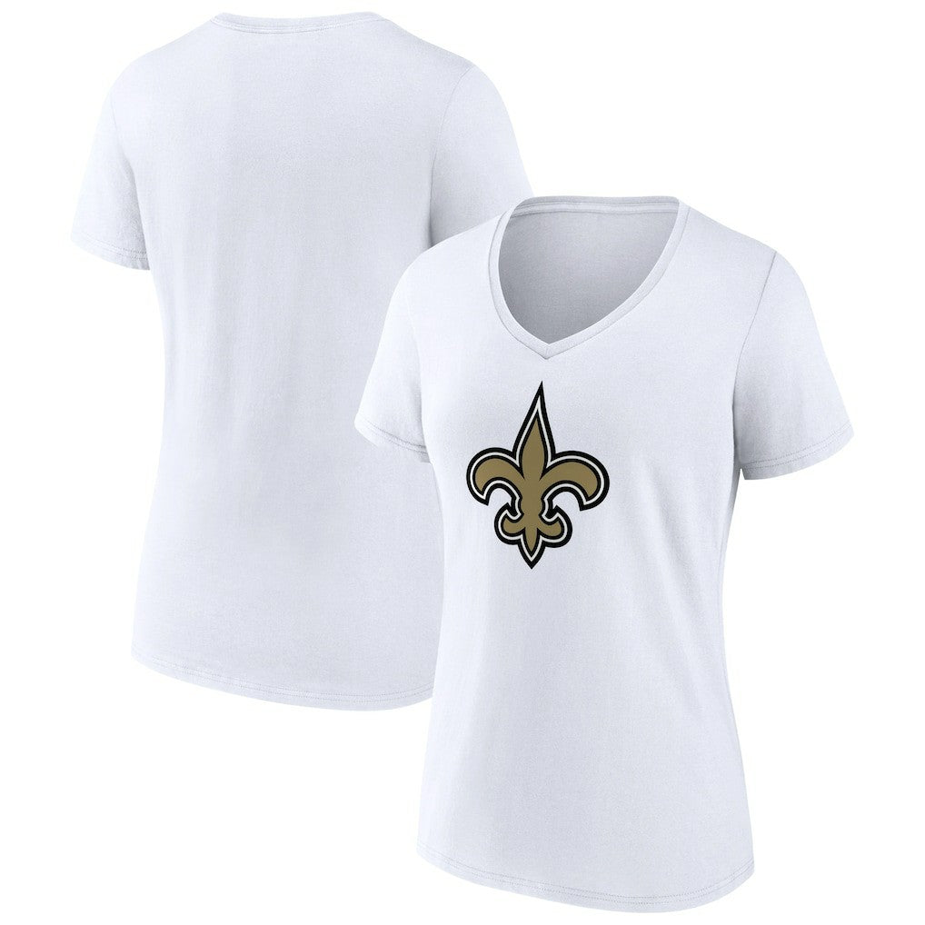 NFL New Orleans Saints Women's Primary Team Logo V-Neck T-Shirt