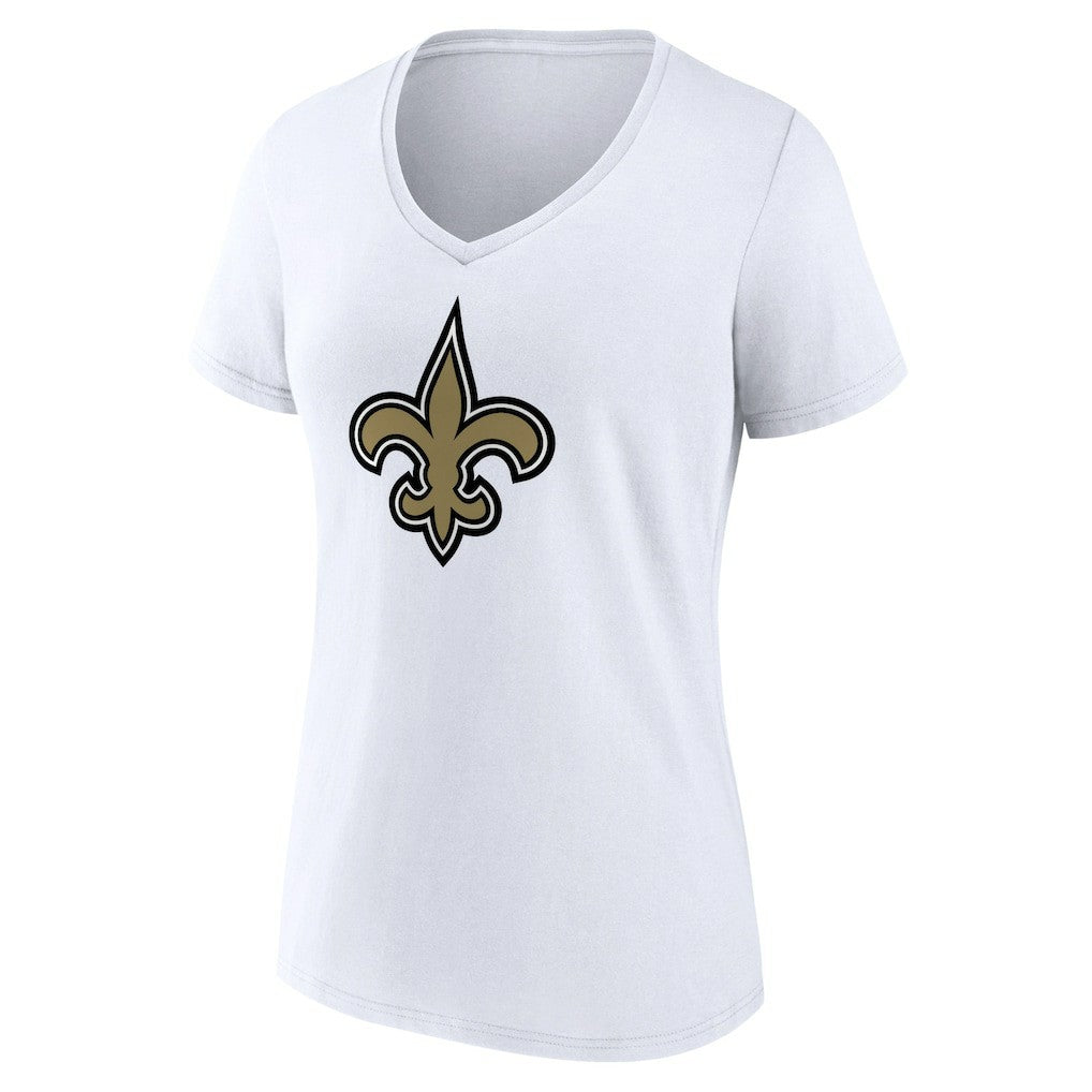 NFL New Orleans Saints Women's Primary Team Logo V-Neck T-Shirt