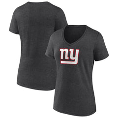 NFL New York Giants Women's Primary Team Logo V-Neck T-Shirt