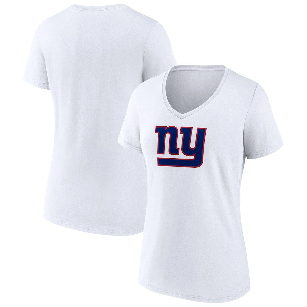 NFL New York Giants Women's Primary Team Logo V-Neck T-Shirt