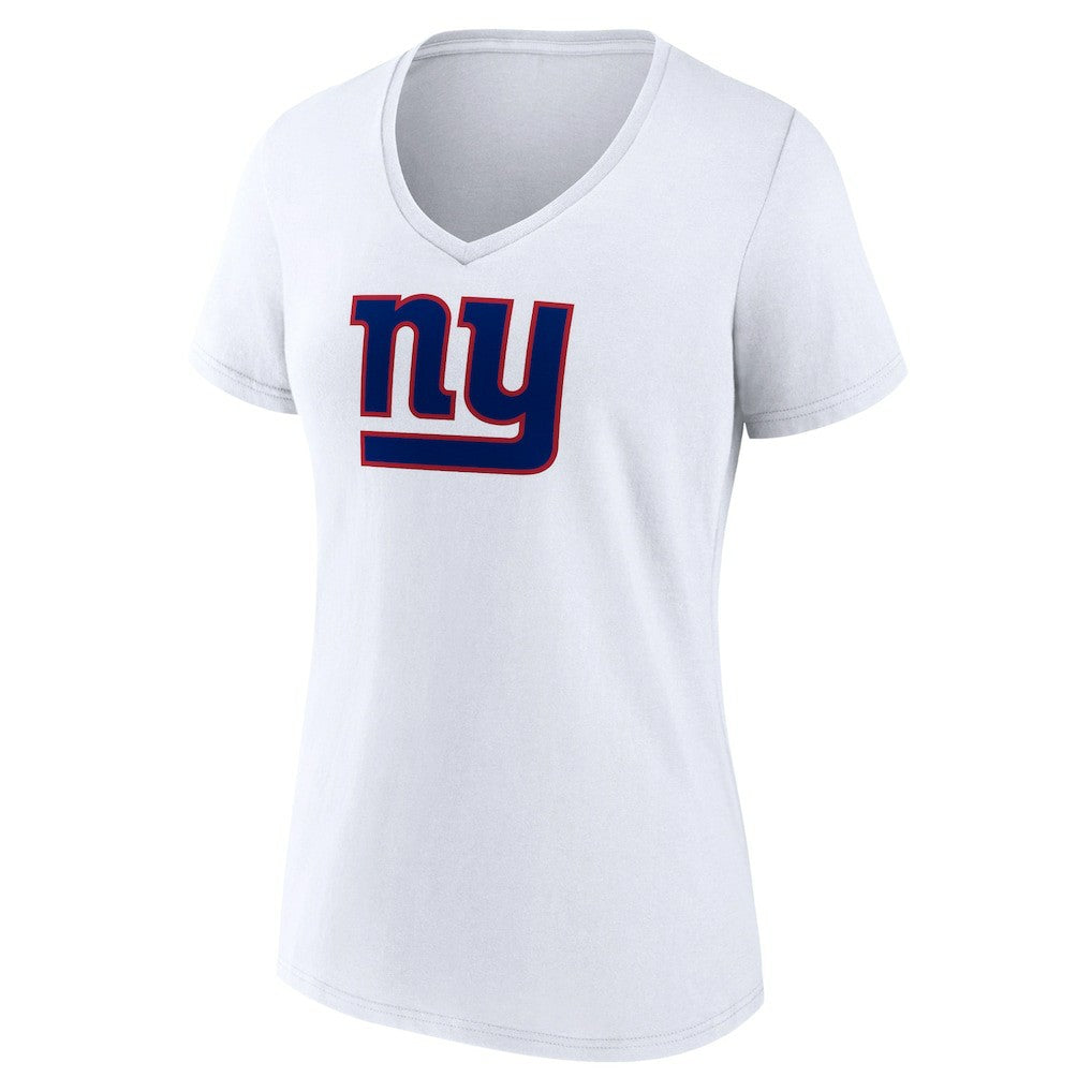 NFL New York Giants Women's Primary Team Logo V-Neck T-Shirt