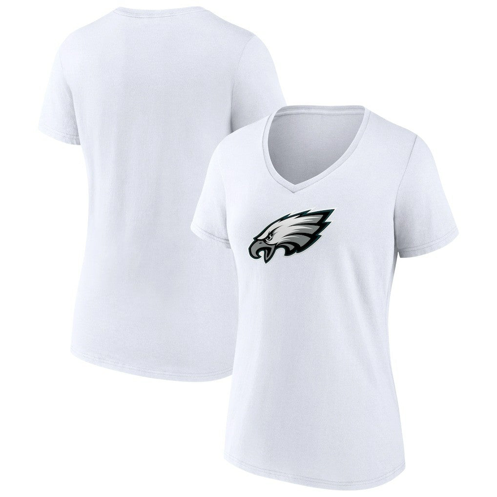 NFL Philadelphia Eagles Women's Primary Team Logo V-Neck T-Shirt