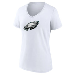 NFL Philadelphia Eagles Women's Primary Team Logo V-Neck T-Shirt