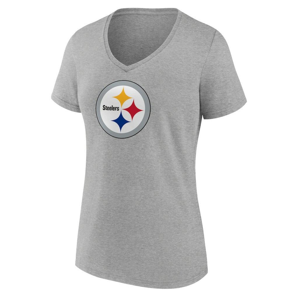 NFL Pittsburgh Steelers Women's Primary Team Logo V-Neck T-Shirt