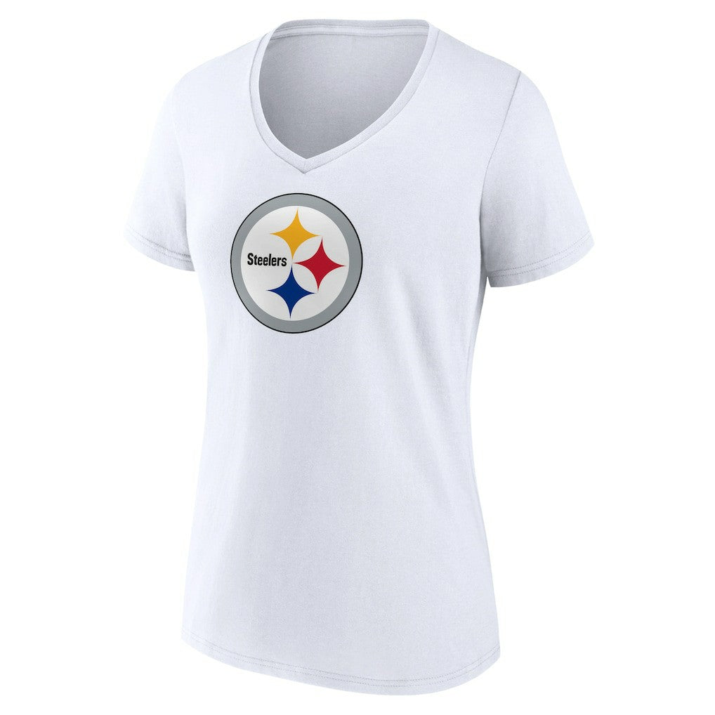 NFL Pittsburgh Steelers Women's Primary Team Logo V-Neck T-Shirt