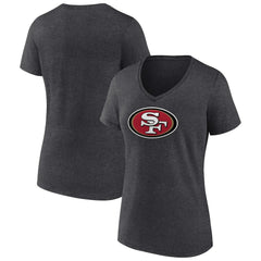 NFL San Francisco 49ers Women's Primary Team Logo V-Neck T-Shirt