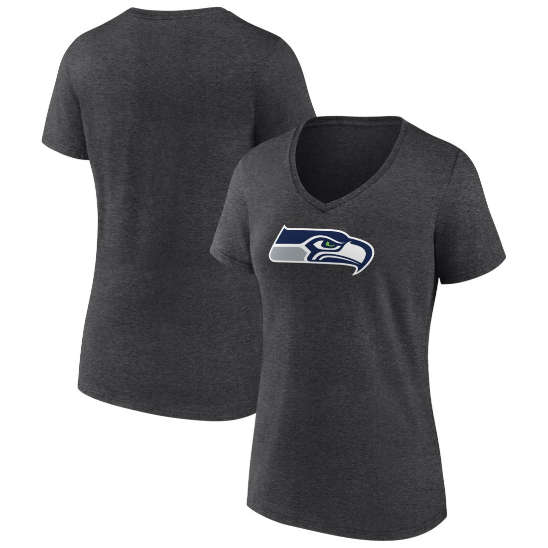 NFL Seattle Seahawks Women's Primary Team Logo V-Neck T-Shirt
