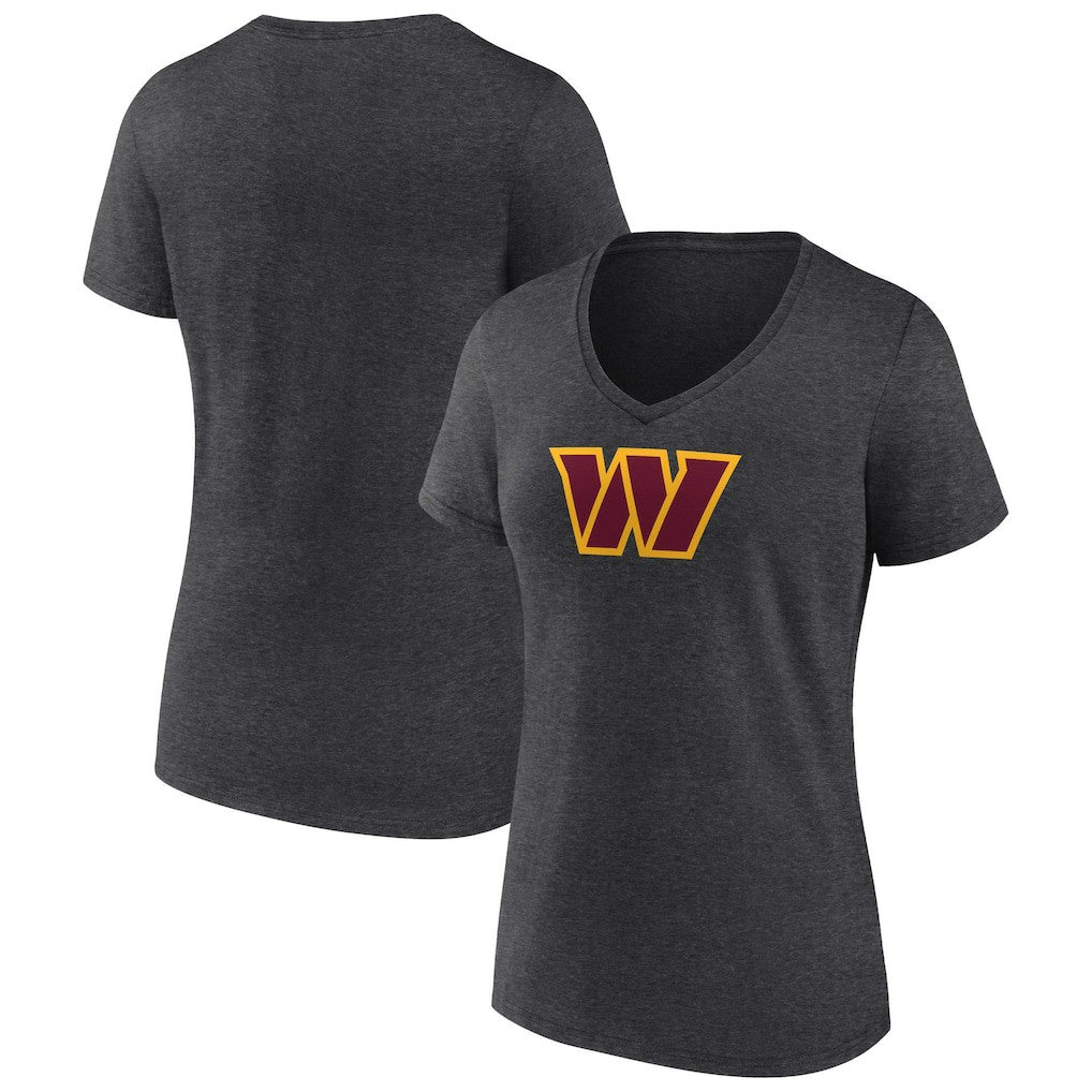NFL Washington Commanders Women's Primary Team Logo V-Neck T-Shirt