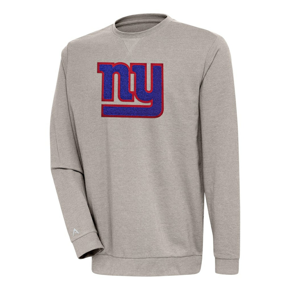 NFL New York Giants Antigua Reward Chenille Pullover Crewneck Sweatshirt