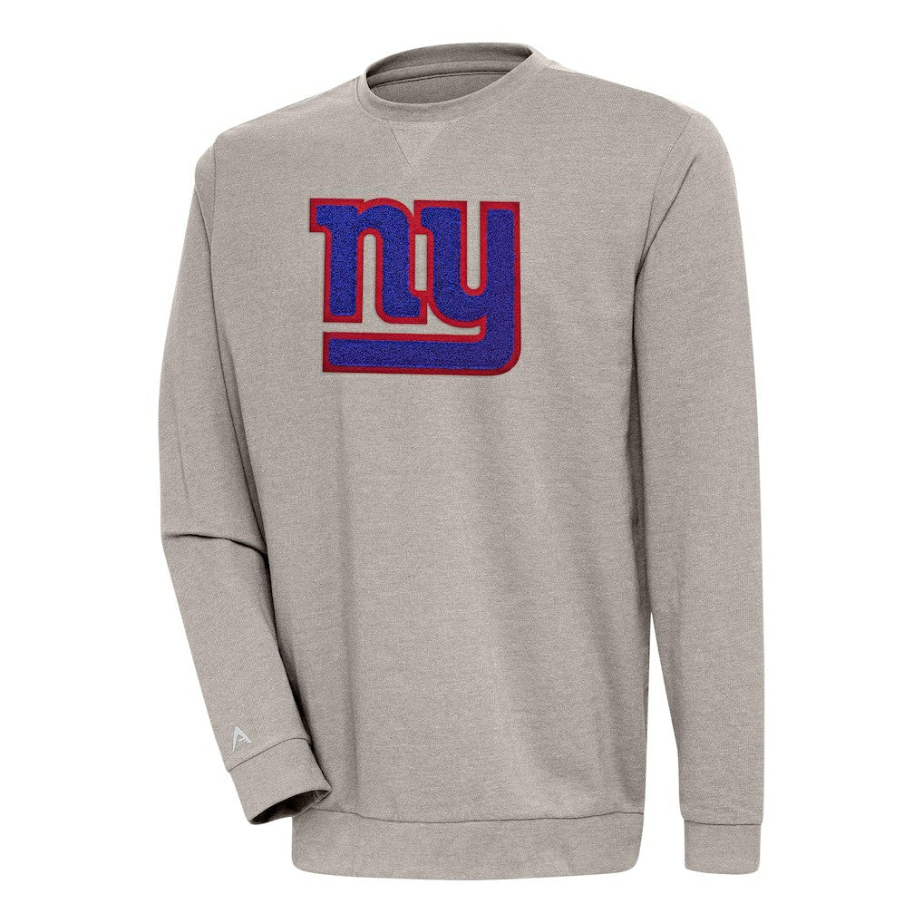 NFL New York Giants Antigua Reward Chenille Pullover Crewneck Sweatshirt