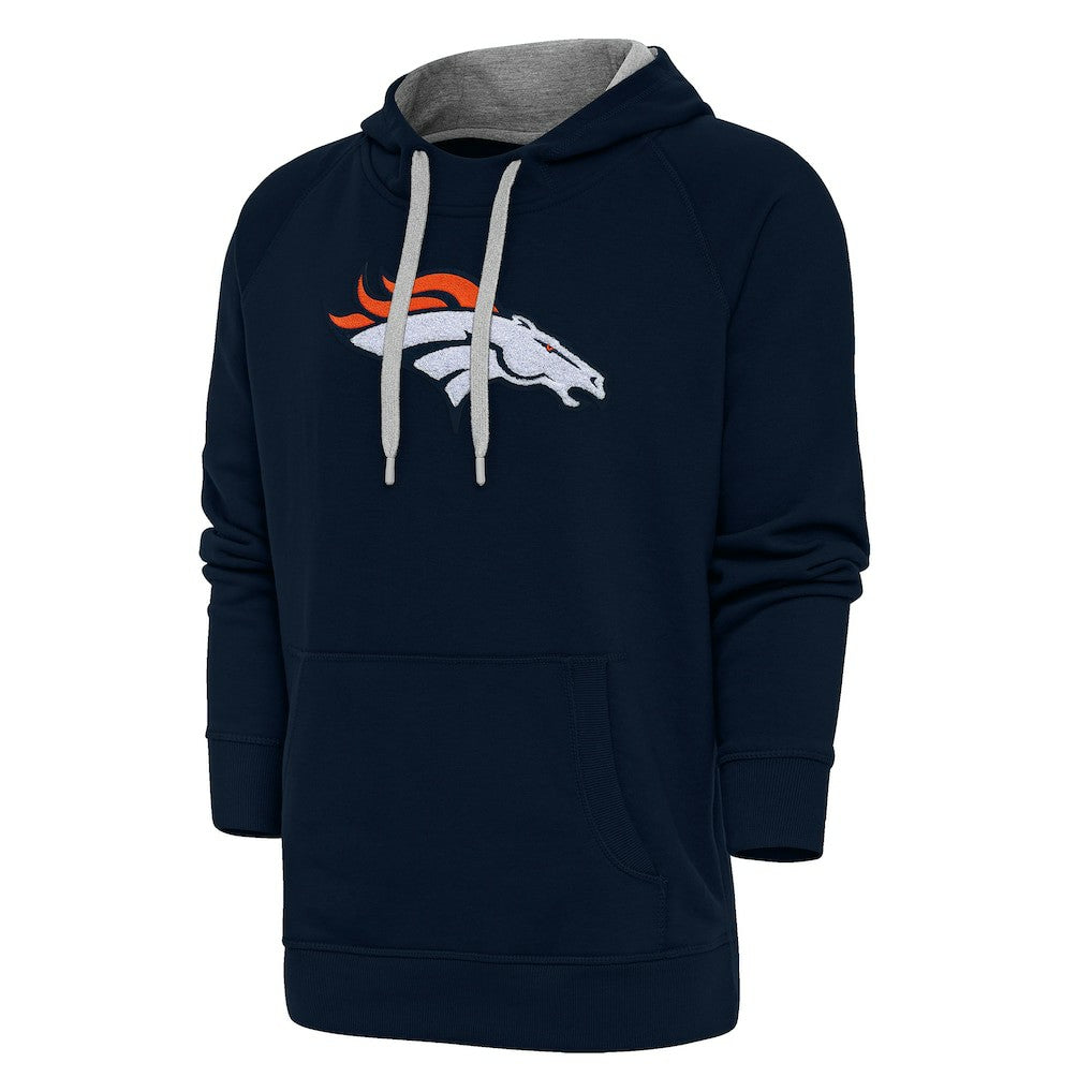 NFL Denver Broncos Antigua Victory Chenille Pullover Hoodie