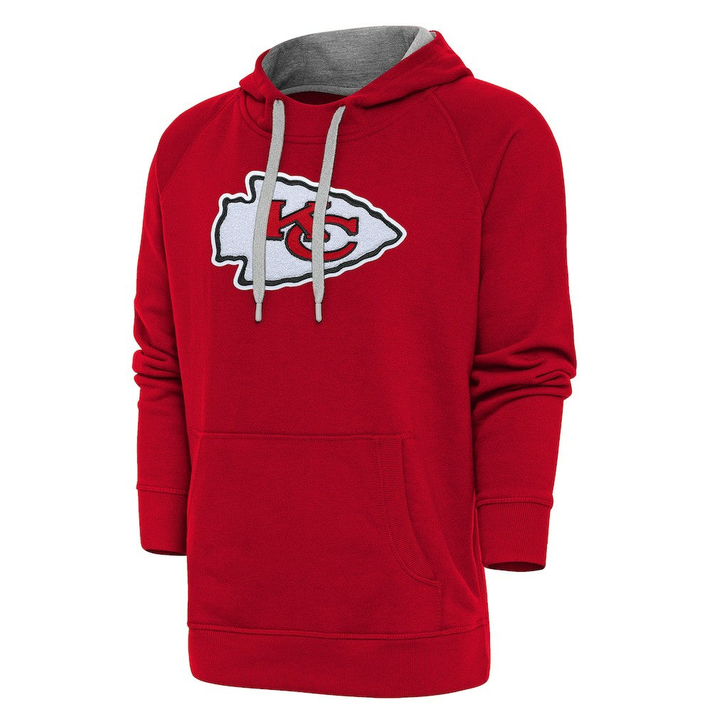 NFL Kansas City Chiefs Antigua Victory Chenille Pullover Hoodie