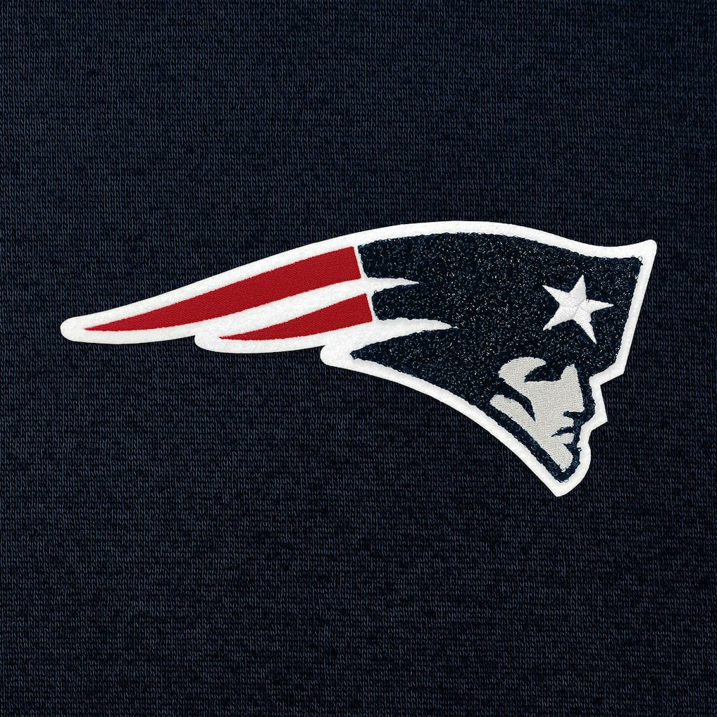 NFL New England Patriots Antigua Victory Chenille Pullover Hoodie