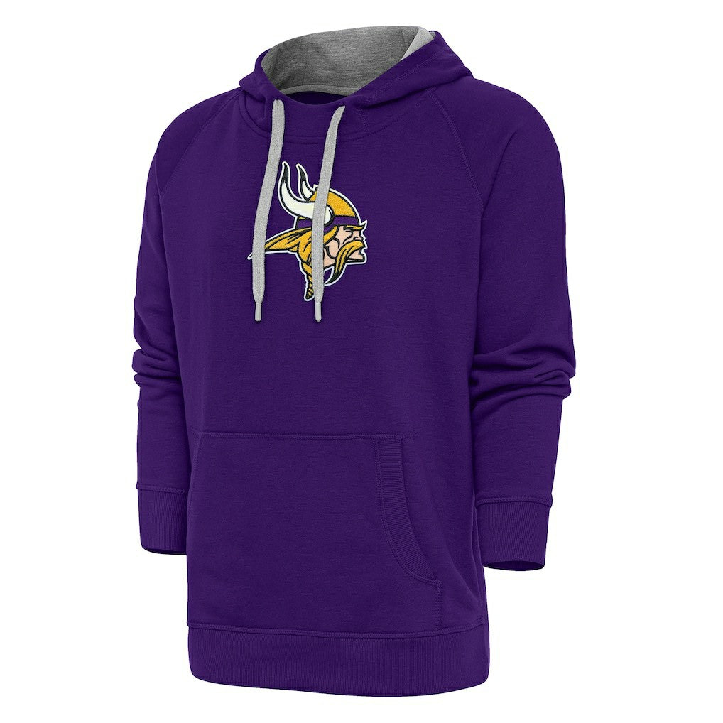 NFL Minnesota Vikings Antigua Victory Chenille Pullover Hoodie