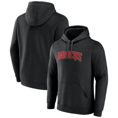 Arizona Diamondbacks Official Wordmark Pullover Hoodie - Black