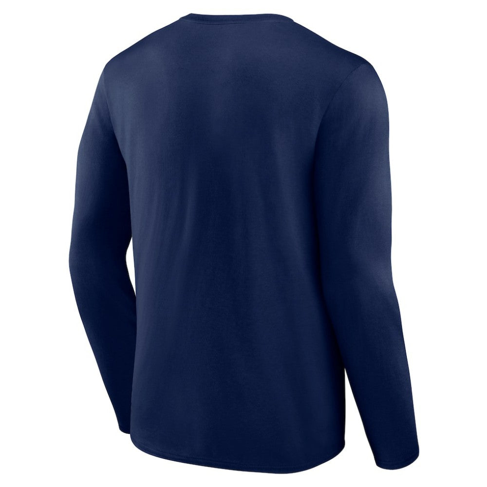 Atlanta Braves Wordmark Long Sleeve T-Shirt - Navy