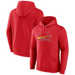 St. Louis Cardinals Official Wordmark Pullover Hoodie - Red