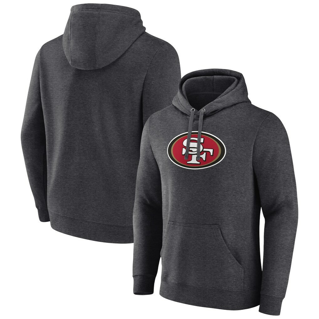 NFL San Francisco 49ers Primary Team Logo Fitted Pullover Hoodie