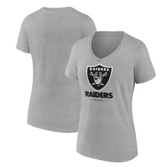 NFL Las Vegas Raiders Women's Logo Team Lockup V-Neck T-Shirt