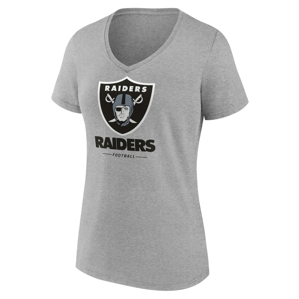 NFL Las Vegas Raiders Women's Logo Team Lockup V-Neck T-Shirt