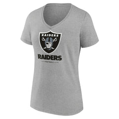 NFL Las Vegas Raiders Women's Logo Team Lockup V-Neck T-Shirt