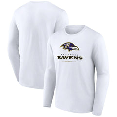 NFL Baltimore Ravens Logo Team Lockup Long Sleeve T-Shirt