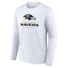 NFL Baltimore Ravens Logo Team Lockup Long Sleeve T-Shirt