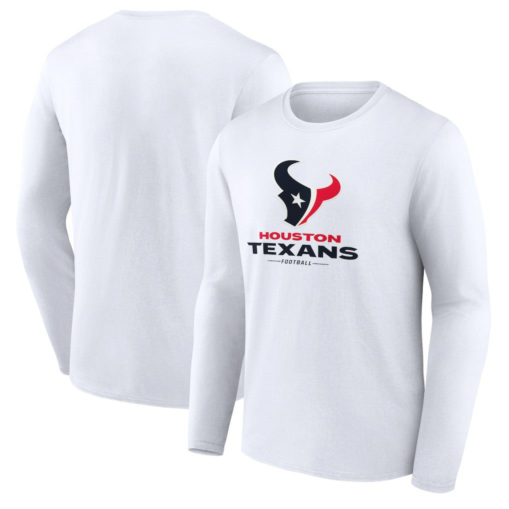 NFL Houston Texans Logo Team Lockup Long Sleeve T-Shirt
