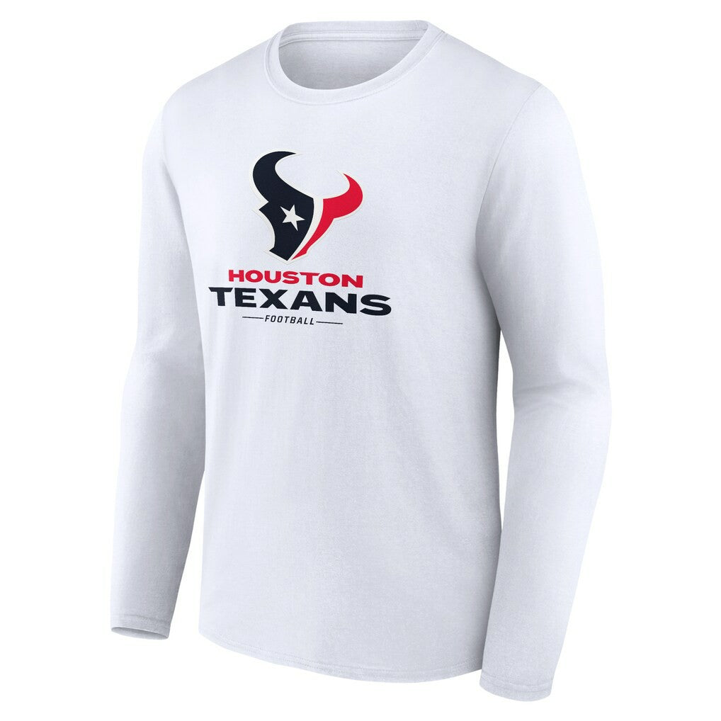 NFL Houston Texans Logo Team Lockup Long Sleeve T-Shirt