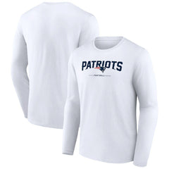 NFL New England Patriots Logo Team Lockup Long Sleeve T-Shirt