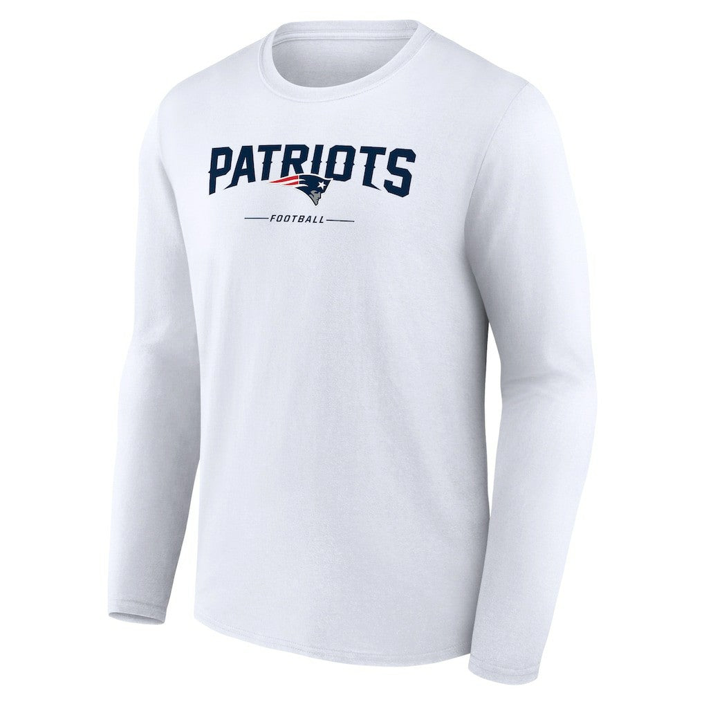 NFL New England Patriots Logo Team Lockup Long Sleeve T-Shirt