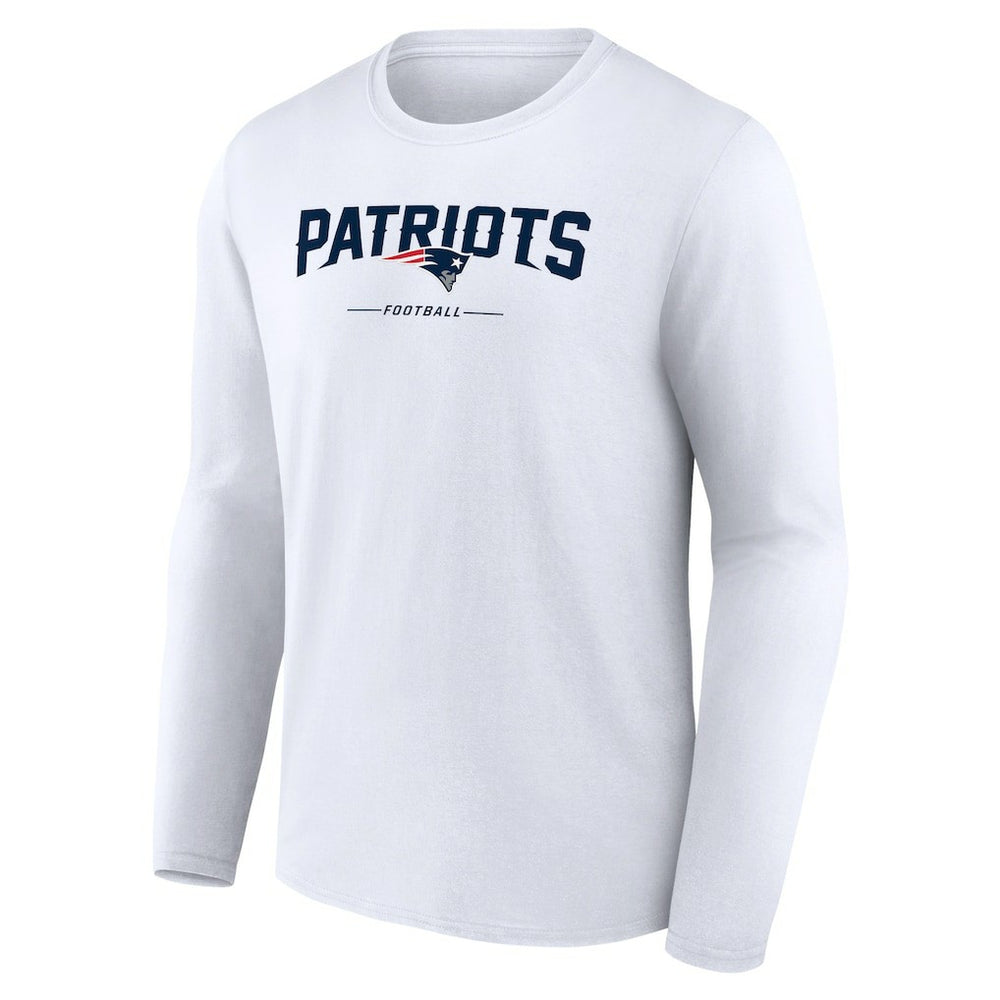 NFL New England Patriots Logo Team Lockup Long Sleeve T-Shirt