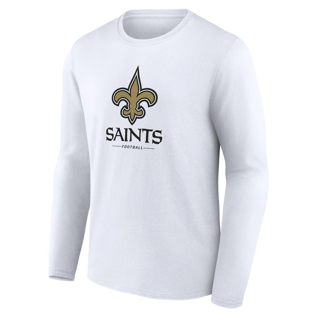 NFL New Orleans Saints Logo Team Lockup Long Sleeve T-Shirt