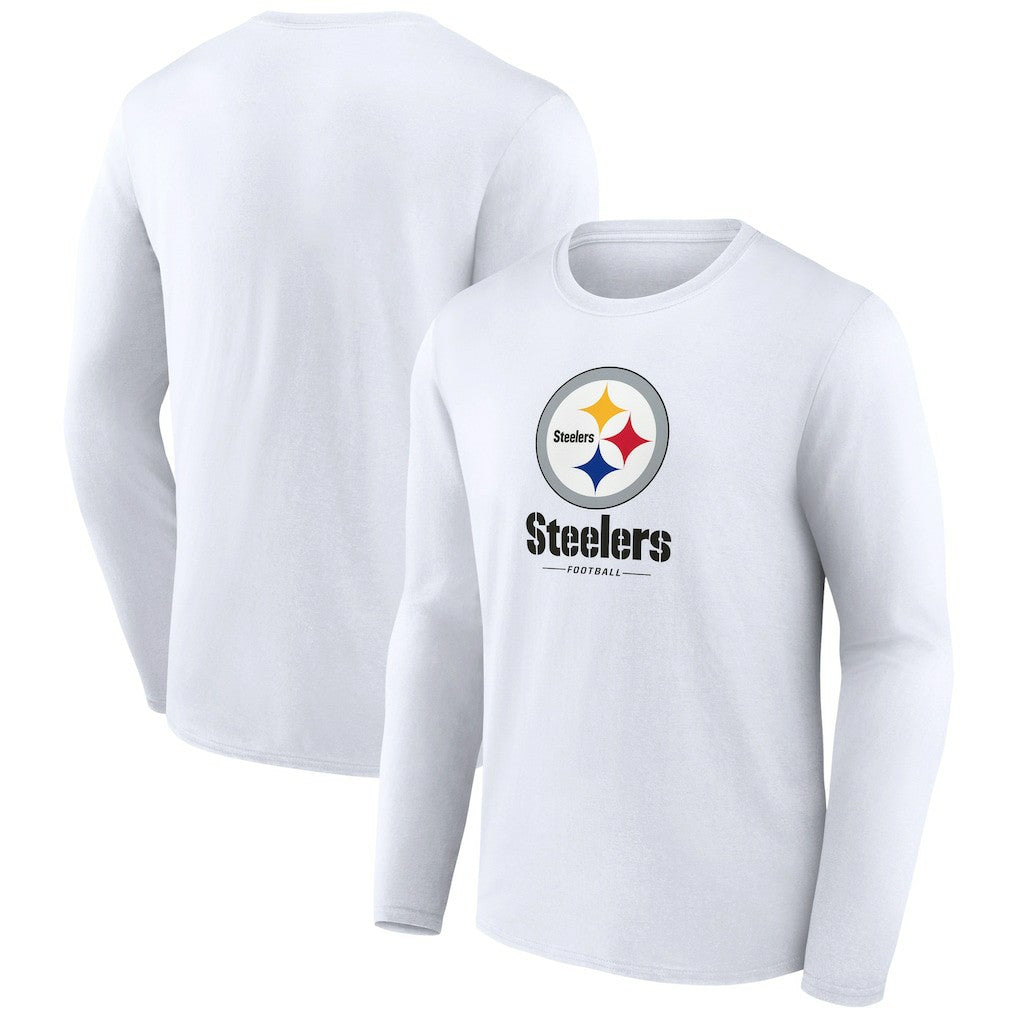 NFL Pittsburgh Steelers Logo Team Lockup Long Sleeve T-Shirt