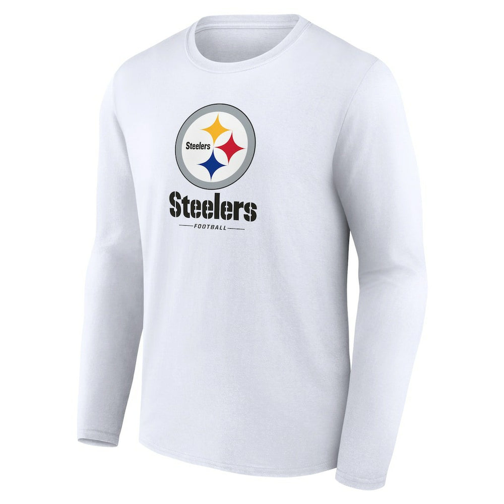 NFL Pittsburgh Steelers Logo Team Lockup Long Sleeve T-Shirt