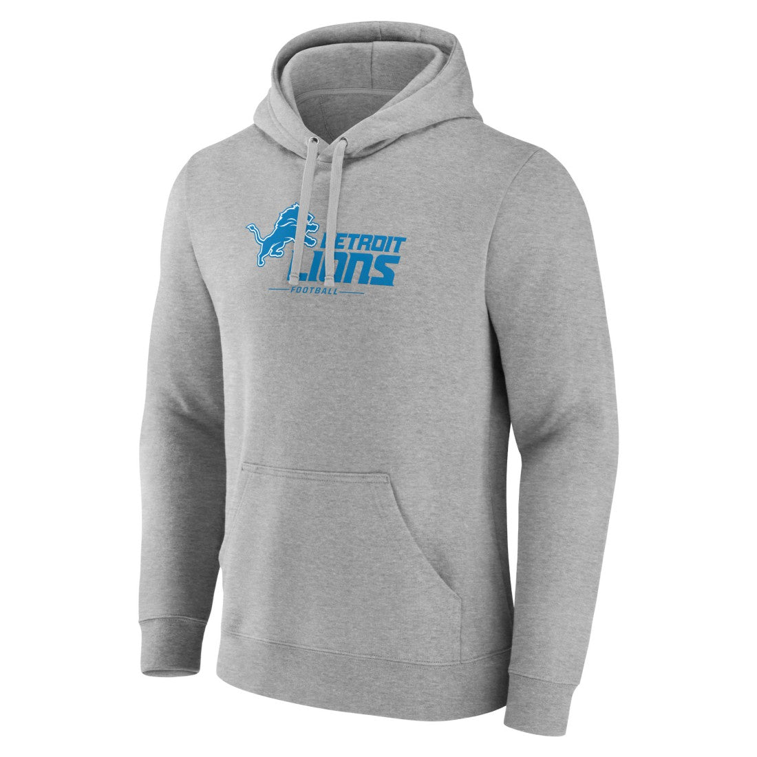 NFL Detroit Lions Primary Logo Team Lockup Fitted Pullover Hoodie