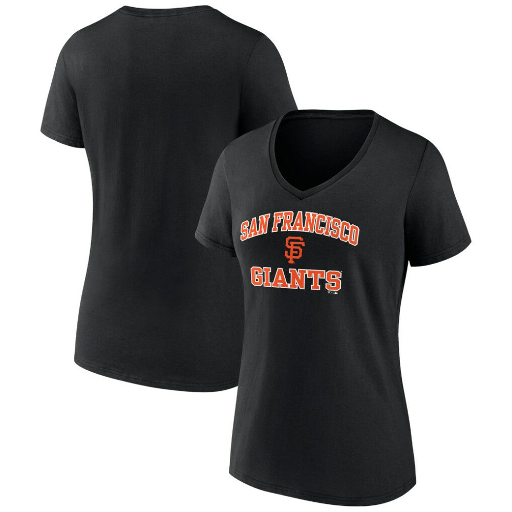 San Francisco Giants Women's Heart and Soul V-Neck T-Shirt - Black
