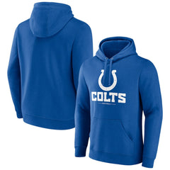 NFL Indianapolis Colts Logo Team Lockup Fitted Pullover Hoodie